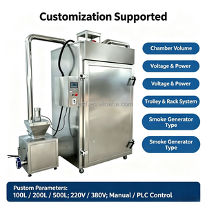 Four à fumage alimentaire à commande PLC avec <span class=keywords><strong>générateur</strong></span> de fumée indépendant - Product Image 6