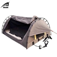 Toile imperméable légère de tente de camping de double couche avec le type droit de renfort de poteau en aluminium