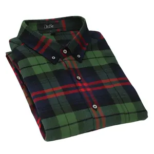 New Arrival Cheap Price Wholesale Custom Check cotton Plaid Flannel Shirt for man