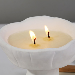 Bougie parfumée en gypse, écologique, en cire de soja, avec étiquette personnalisée, arôme intense pour salon, chambre, <span class=keywords><strong>spa</strong></span>, fête - Product Image 3