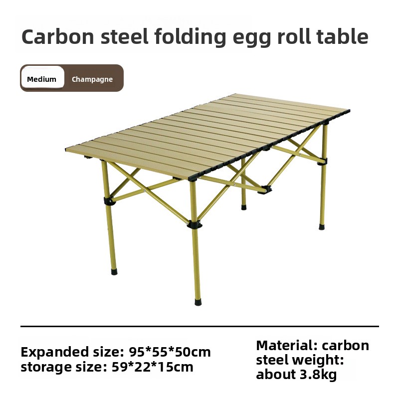 95 champagne color long table