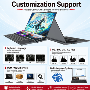 Laptop de Doble Pantalla Metálica OEM en Oferta, 16 Pulgadas, 14 Táctiles, 1 TB SSD, Core I7 9850h, 32 GB, Teclado Retroiluminado, Windows 11, Hfbook28/ds160-920 - Product Image 4
