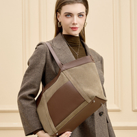 Bolso de mano de cuero genuino para trabajo de mujer, bolsos de hombro de cuero para mujer, bolsos de mano
