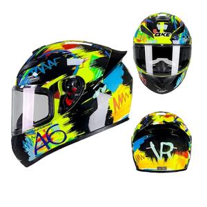 Casque de moto - Convient aux hommes et aux femmes, casque de sécurité intégral pour toutes les saisons, casque de sécurité électrique - Product Image 3