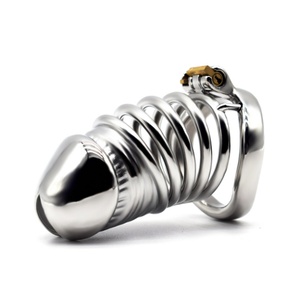 FRRK-55 Fabricante Mayorista de Juguetes Sexuales para Adultos de China, Dispositivo de Castidad Masculino de Metal, Anillos Metálicos, Bloqueo de Pene para Hombres Gay - Product Image 5