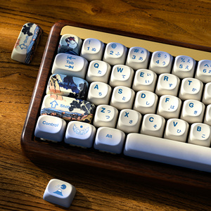 XVX Keycaps Fugaku Blue Dye-Sub PBT 132-Key Phù hợp với hầu hết các bàn phím cơ dạng ANSI <span class=keywords><strong>Layout</strong></span> 61/68/84/87/100/104/108 Phím - Product Image 1