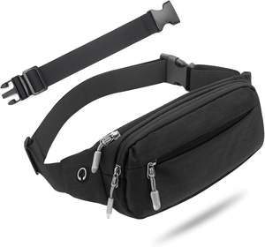 Sac banane de sport d'extérieur de bonne qualité en nylon, porte-bouteille d'eau, course à pied, marche, randonnée - Logo personnalisable, ceinture de voyage - Product Image 5