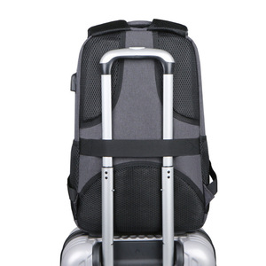 Laptop <b>Backpack</b> <b>Large</b> Capacity Waterproof Business Travel Unisex Solid Color With Laptop Compartment - Product Image 2