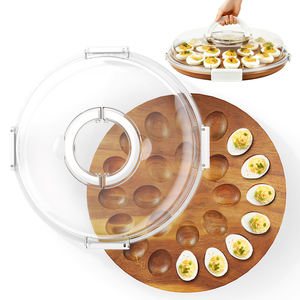 Porte-œufs à la <span class=keywords><strong>diable</strong></span> portable avec poignée et clips de verrouillage pour <span class=keywords><strong>un</strong></span> <span class=keywords><strong>transport</strong></span> sécurisé en plein air - Product Image 1