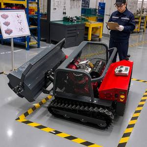 Vente chaude Mini Robot Fléau Tondeuse <span class=keywords><strong>À</strong></span> Gazon Télécommande Chenille Débroussailleuse Machine Agricole - Product Image 1