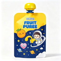 Sachets personnalisés en gros pour aliments pour bébés, poches à purée de fruits avec bec verseur, sacs souples pour boissons avec bouchon