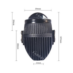 Feux de brouillard LED pour voiture de 2,0 pouces, tricolores, modifiés, lentille de projecteur bi-xénon, faisceaux hauts et bas, lumière blanche, feux de route, vente en gros - Product Image 5