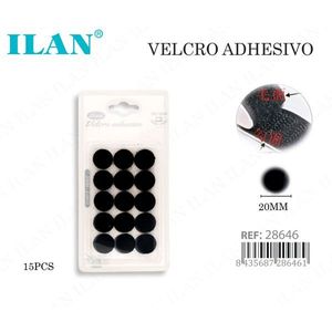 Punti Adesivi in Velcro Ilan 20mm Rotondi 15 Pezzi Chiusure a Strappo Autoadesive - Product Image 3