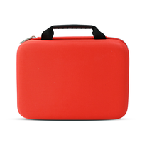 Trousse de premiers secours d'urgence portable grande capacité - Rouge, étanche en EVA pour soins des animaux de compagnie (chien/chat), voyages en plein air et camping
