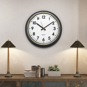 Оптовая продажа, 14 дюймов, ретро, кухонные настенные часы, новый дизайн, форма чаши, пластиковые большие антикварные настенные часы с датой - Product Image 6