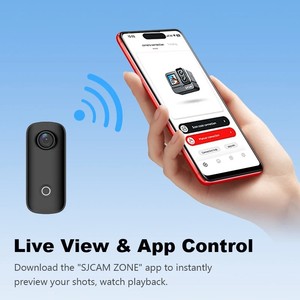 Caméra Sportive Étanche C100+ <span class=keywords><strong>4K</strong></span> 120° Grand Angle Magnétique pour Moto et Vélo, Enregistreur 360° pour Activités de Plein Air - Product Image 2