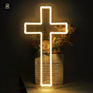 Personalizzabile religioso Neon croce luce a LED per la sala di preghiera chiesa decorazione personalizzata impermeabile acrilico 3D gesus croce insegne al Neon - Product Image 3