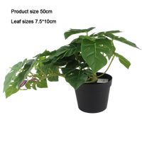 Senmasine Look Réaliste Artificielle Verdure Verte Faux Monstera Plantes Pour La Maison Bureau Table Intérieur Extérieur Suspendu Décoration