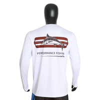 Chemises de pêche à manches longues personnalisées avec logo, séchage rapide, UPF 50, imperméables, avec protection UV, vêtements de pêche OEM ODM