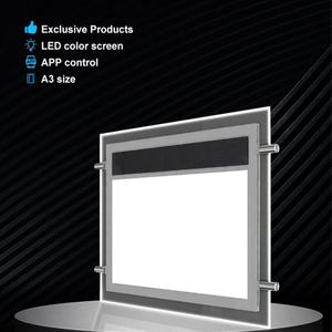 Affiche publicitaire suspendue pour agent immobilier, format A3, rectangle, boîte à lumière LED mince en acrylique - Product Image 6
