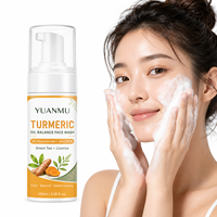 Nettoyant Visage Éclat Lumineux Contrôle Sébum Nettoyage Profond Hydratant Curcuma Niacinamide Zinc PCA Équilibre Sébum
