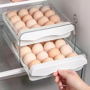 ที่เก็บไข่ 2 ชั้น ความจุ 32 ฟอง ที่วางไข่ในตู้เย็น ที่เก็บไข่พลาสติก - Product Image 4