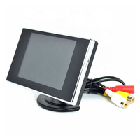 Monitor TFT RGB de 3.5 Pulgadas para Auto con Resolución de 480x272 - Cámara de Reversa Portátil para Tablero y Entrada AV Bidireccional para Vehículo/Camioneta/SUV