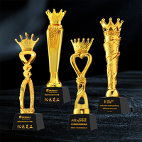 Premio de estrella de resina de cristal personalizado, excelente equipo de competición, trofeo de campeón, recién llegado, diseño creativo para trofeos