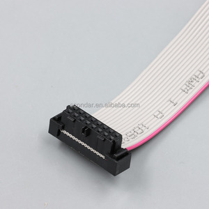 Câble plat IDC gris SCONDAR 1,27 mm 2,0 2,54 mm <span class=keywords><strong>DB9</strong></span> femelle vers connecteur 10 broches, fournisseur d'assemblages de faisceaux de câbles sur mesure - Product Image 5