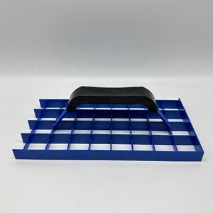 Rabot à plâtre en acier à grille dentelée pour maçonnerie et plaques de plâtre, idéal pour racler et lisser les surfaces 283x146mm - Product Image 1