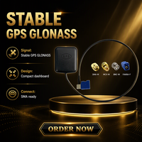 Antenne de voiture verticale GPS Glonass 1575.42MHz, récepteur de signal avec connecteurs SMA MCX BNC Fakra, boîtier ABS+PC, modèle ANT-GPS-KW3