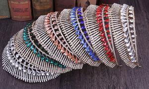 Cheerfeel <span class=keywords><strong>HP411</strong></span> de cristal, venta al por mayor de las mujeres del rhinestone nupcial tiaras de la boda concurso coronas - Product Image 6