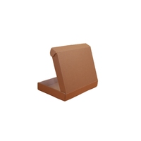 Grande boîte postale kraft brune dégradable recyclée en carton ondulé Mailers Boîte d'expédition gaufrage encre de soja Top Folders