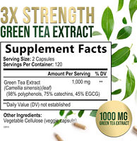 Capsules de thé vert matcha végétalien en gros – Antioxydant beauté, brûle-graisse, amincissant – Compléments alimentaires à l'extrait de thé vert pour femmes