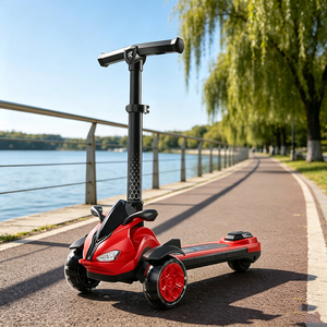 Skuter Lipat Modern Tiga Roda HT 816 Grosir, PU, 3 Pengaturan Kecepatan, Pedal Elektronik Pintar, Mainan Anak, Untuk Penggunaan Luar Ruangan - Product Image 6