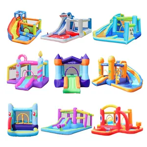 Airmyfun Outdoor Party Spiel Wasser rutsche Monki Jumper Springen Castle Bounce House Aufblasbarer Türsteher für Kinder