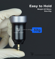 Nouvelle batterie sans fil Thunderlord Mini rechargeable pour machine à tatouer, cordon RCA, alimentation pour maquillage permanent, prise 3,5 mm/DC