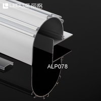 Profilé LED en aluminium encastré pour cloison sèche, canal d'éclairage commercial pour éclairage indirect de plafond