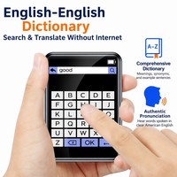 Lecteur MP3/MP4 tactile intégral, son Hi-Fi sans perte (FLAC/WAV/APE), dictionnaire anglais-chinois, livre électronique, enregistreur vidéo pour écran IPS 5,4 pouces