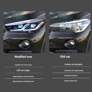High Quality 12V <b>LED</b> <b>Headlight</b> Assembly 16-19 X1 F48 F49 Restoration 6000K Color Daytime Running Light Streamer Turn Signal - Product Image 5