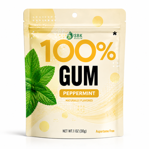 Goma de Mascar de Menta Personalizada OEM, Suplemento Energético, Ayuda a Mejorar la Concentración y Limpiar los Dientes, Sin Azúcar, Aliento Fresco - Product Image 1