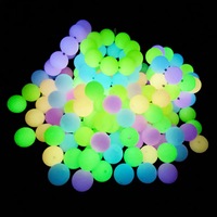Perles rondes en silicone phosphorescentes, breloques intercalaires néon lumineuses pour la fabrication de stylos perlés, porte-clés, pendentifs et bijoux DIY, vente en gros