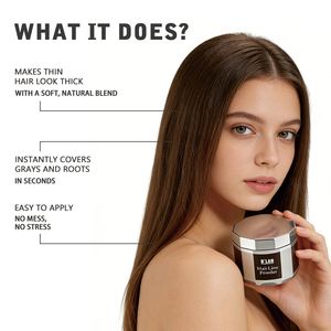 Polvo para Retoque de Raíces a Prueba de Sudor, Polvo para Sombrear la Línea del Cabello, Relleno Mágico para Cabello Fino, Polvo Corrector de Raíces - Product Image 2