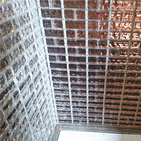 Brique de verre rectangulaire en cristal, bloc décoratif pour cloison intérieure, 24x5cm, tuile transparente givrée, séparateur de pièce, intimité