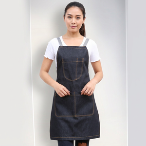 ผ้ากันเปื้อนผ้าฝ้ายแบบปรับแต่งได้สำหรับใช้ในบ้าน สำหรับครัว ปิ้งย่าง โลโก้แบบกำหนดเองได้ ดีไซน์น่ารัก ชุดยูนิฟอร์มร้านอาหารและบาร์ - Product Image 1