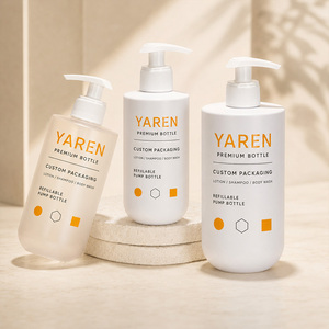 Flacon pompe en PET ambré mat de luxe, vide, personnalisé, pour shampoing, gel douche, emballage cosmétique pour salle de bain, hôtel, <span class=keywords><strong>spa</strong></span>, salon. - Product Image 6