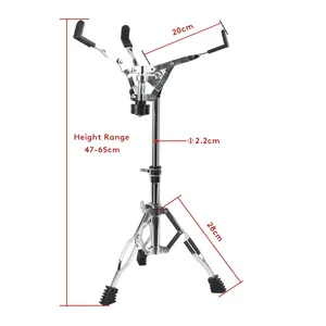 Muziek Accessoires Universele Percussie Instrument Chrome Standaard Voor Verschillende Grootte Snare Drum Stand