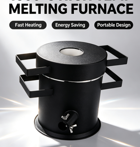Horno de Fusión a Gas de 4Kg/6Kg/12Kg/25Kg/50Kg, Fundidor de Metales para Fundición con Crisol, Tenazas, Guantes y Molde para <span class=keywords><strong>Lingotes</strong></span> para Fundición de Joyería - Product Image 4