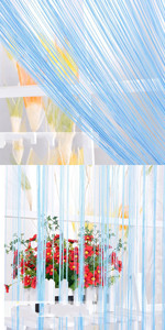 ม่านเชือกโพลีเอสเตอร์ขายส่ง สำหรับตกแต่งประตู สายรุ้งสีขาว ตกแต่งเพดาน สำหรับทางเดิน งานแต่งงาน งานปาร์ตี้ - Product Image 3