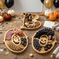 Plateau compartimenté, boîte de rangement pour fruits secs, assiettes à dîner superposées avec lettres pour le salon